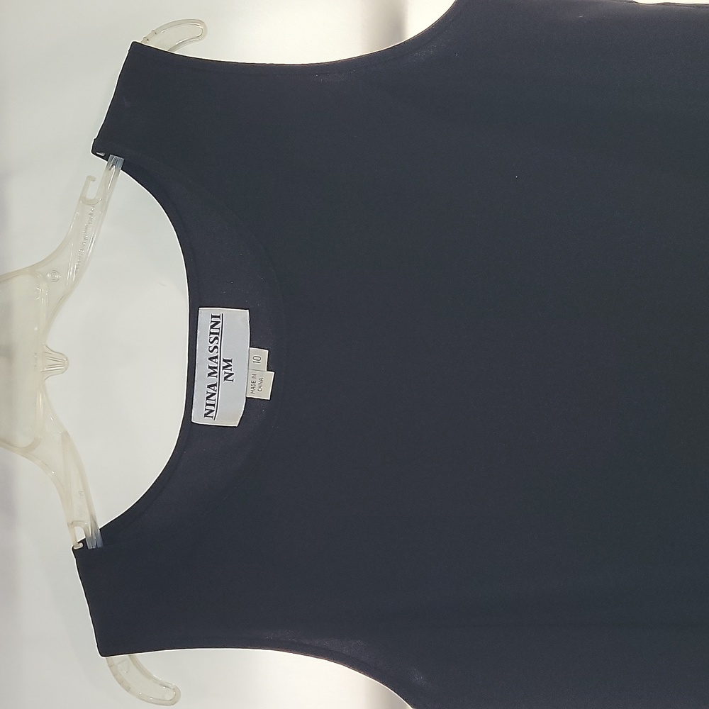 Pre-owned Women's Nina Massini Black Sleeveless Top (10)